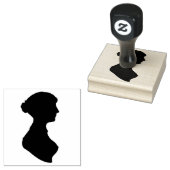 Jane Austen Silhouet Rubberstempel (Gestempeld)