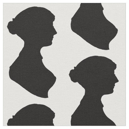 Jane Austen silhouet Stof (Close Up)