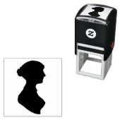 Jane Austen Silhouet Zelfinktende Stempel (In situ)