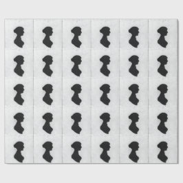 Jane Austen Silhouette Cadeaupapier