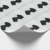 Jane Austen Silhouette Cadeaupapier (Hoek)