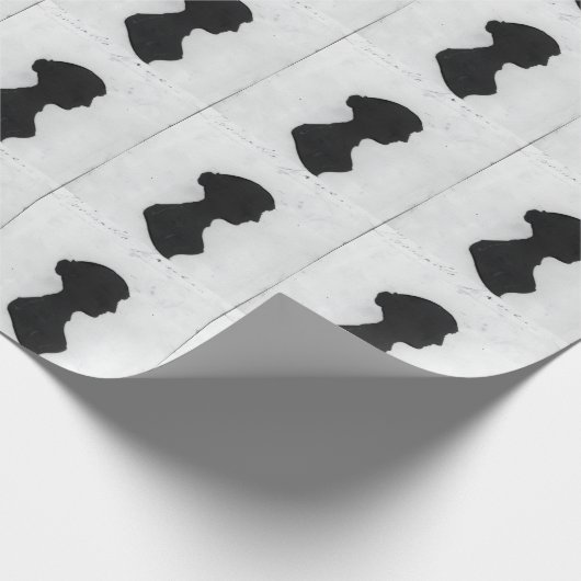 Jane Austen Silhouette Cadeaupapier (Hoek)