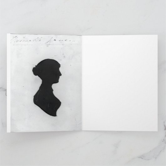 Jane Austen Silhouette Kaart (Binnen)