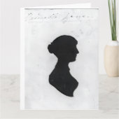 Jane Austen Silhouette Kaart (Voorkant)