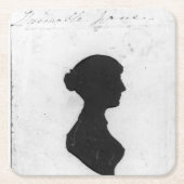 Jane Austen Silhouette Kartonnen Onderzetters (Voorkant)
