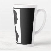 Jane Austen Silhouette Latte Mok (Rechts)