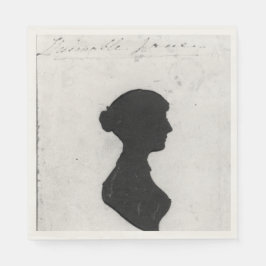 Jane Austen Silhouette Napkins Servet
