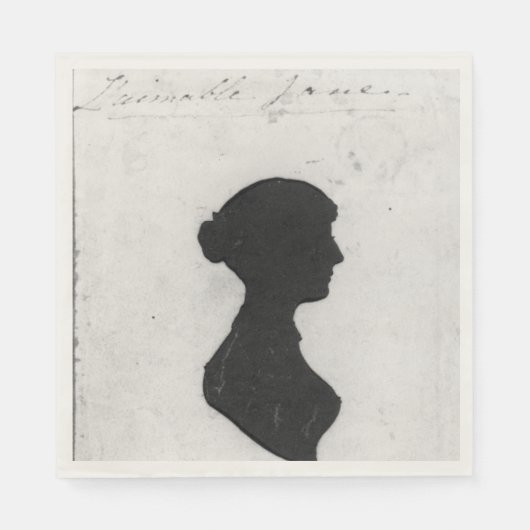 Jane Austen Silhouette Napkins Servet (Voorkant)