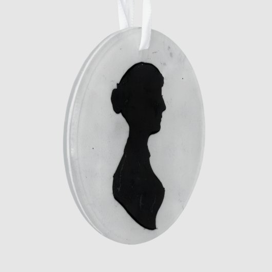 Jane Austen Silhouette Ornament (voorkant)