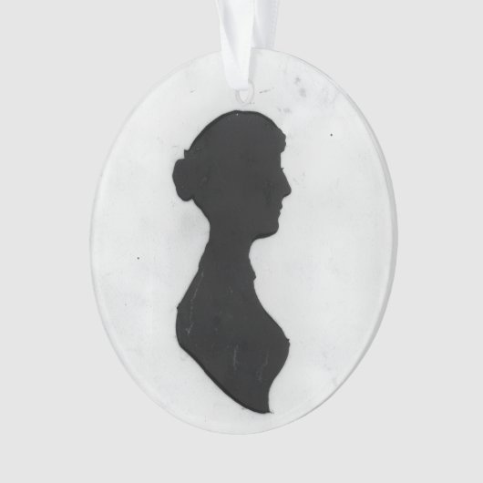 Jane Austen Silhouette Ornament (voorkant)