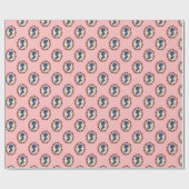 Jane Austen sillhouette Wrapping Paper Cadeaupapier (Vlak)