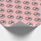 Jane Austen sillhouette Wrapping Paper Cadeaupapier (Hoek)