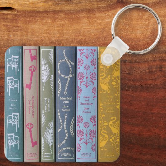 Jane Austen Sleutelhanger (Achterkant)