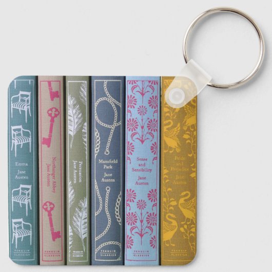 Jane Austen  Sleutelhanger (Achterkant)