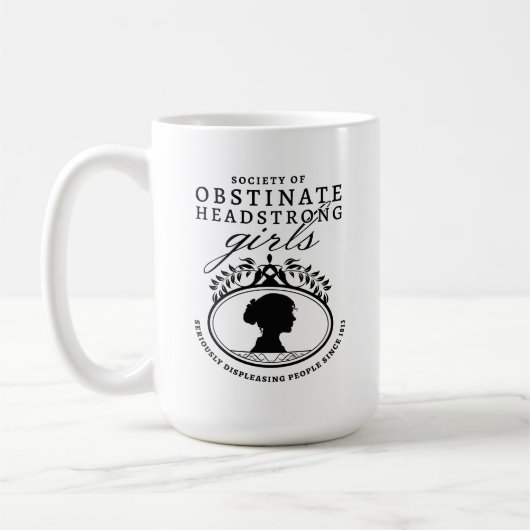 Jane Austen Society of Obstinate Headstrong Girls Koffiemok (Links)