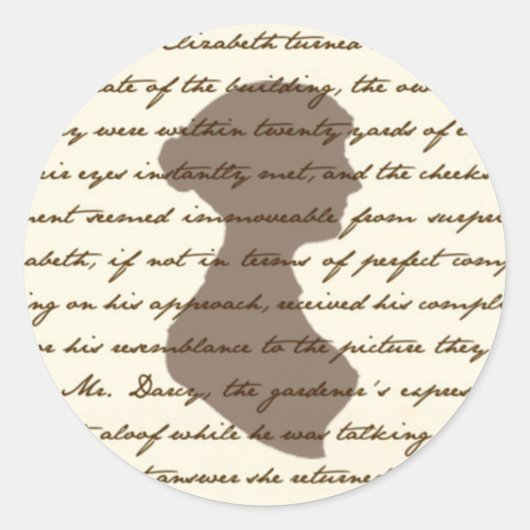 Jane Austen Sticker (Voorkant)