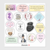 Jane Austen Stickers (Vel)