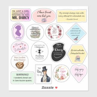 Jane Austen Stickers