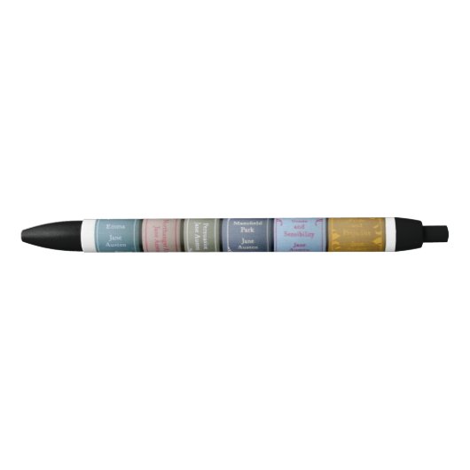 Jane Austen stijl Zwarte Inkt Pen (Voorkant)
