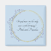 Jane Austen Stupid Men Quote,  Pride and Prejudice Magneet (Voorkant)