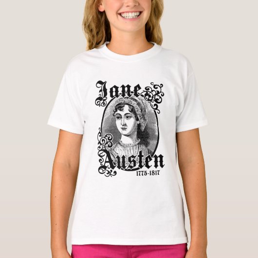 Jane Austen T-shirt (Voorkant)