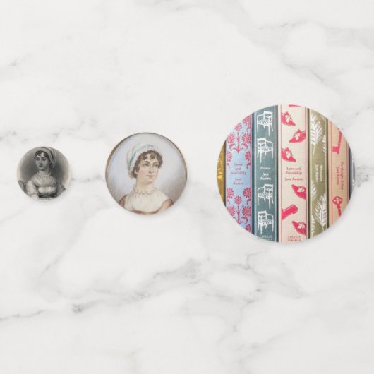 Jane Austen Table Confetti (Voorkanten)