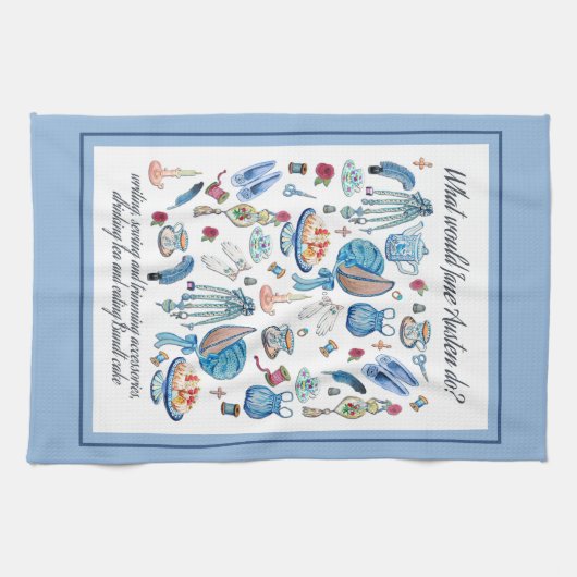 Jane Austen Tea-handdoek Theedoek (Horizontaal)
