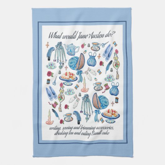 Jane Austen Tea-handdoek Theedoek (Verticaal)