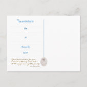 Jane Austen Tea Party Uitnodiging Briefkaart (Achterkant)