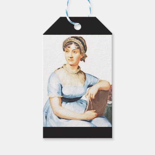Jane Austen Tea Theme Party Verjaardagscadeau Labe Cadeaulabel (Voorkant)