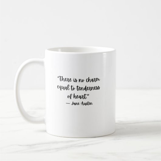 Jane Austen Tederheid Quote Koffiemok (Links)