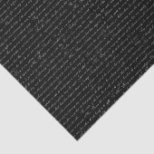 Jane Austen Text Black en White Tissue Paper Tissuepapier (Detail)