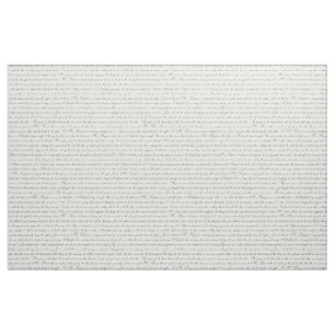 Jane Austen Text Black op Antiek witte verbinding Stof