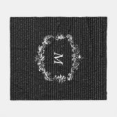 Jane Austen Text Black Persoonlijke tapebanket Fleece Deken (Voorkant (Horizontaal))