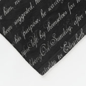 Jane Austen Text Black Persoonlijke tapebanket Fleece Deken (Hoek)