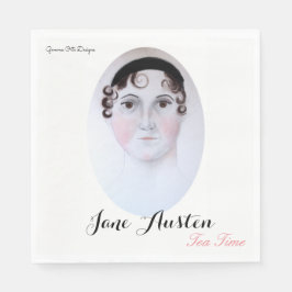 Jane Austen theetijd papieren servet. Servetten
