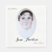 Jane Austen theetijdpapier servet. Servetten (Voorkant)