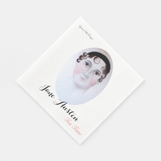 Jane Austen theetijdpapier servet. Servetten (Hoek)