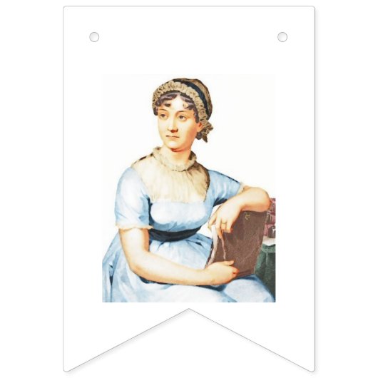Jane Austen Thema Tea Party Verjaardagsbanner Vlaggetjes (Tweede vlag)