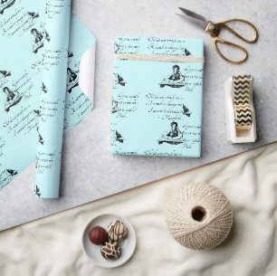 Jane Austen Tijd Citaat – Mansfield Park Vintage Cadeaupapier