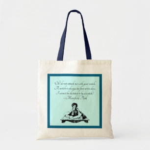 Jane Austen Tijd Citaat – Mansfield Park Vintage Tote Bag