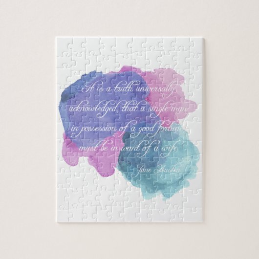 Jane Austen- Truth universeel erkend Legpuzzel (Verticaal)