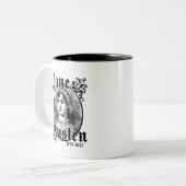 Jane Austen Tweekleurige Koffiemok (Voorkant links)