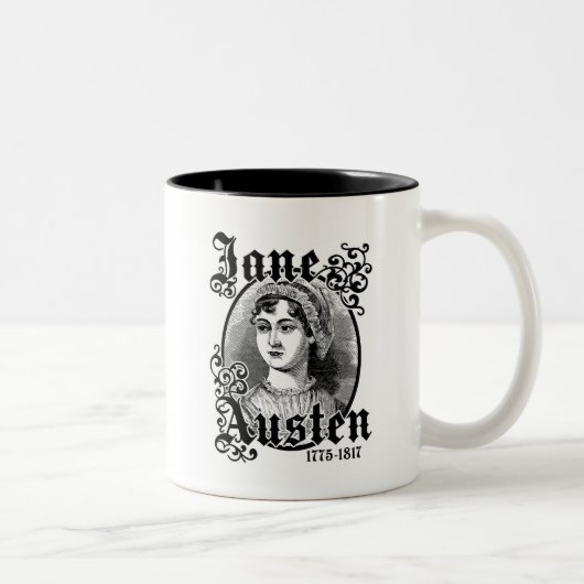 Jane Austen Tweekleurige Koffiemok (Rechts)