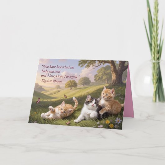 Jane Austen Valentine's Day Card 2 Feestdagen Kaart (Voorkant)