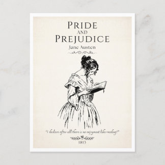 Jane Austen van de boekenliefhebber Leesquote Briefkaart