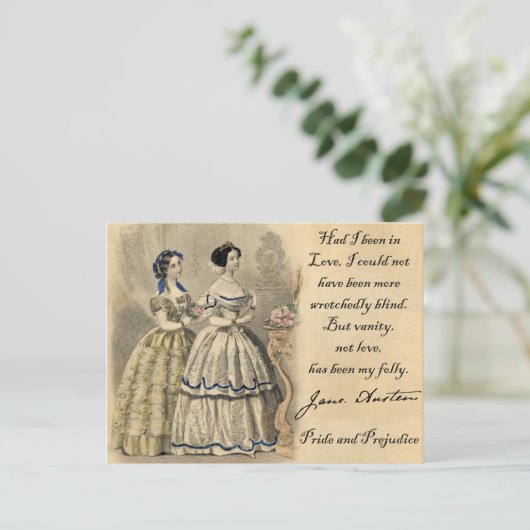 Jane Austen: Vanity Briefkaart (Staand voorkant)