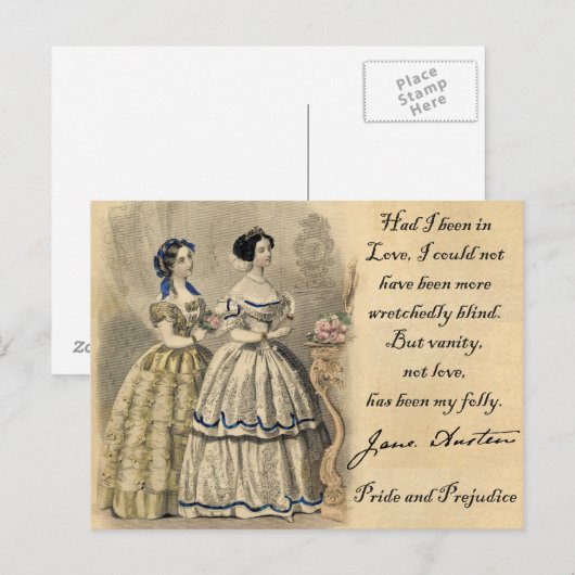 Jane Austen: Vanity Briefkaart (Voorkant / Achterkant)