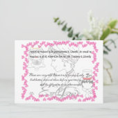 Jane Austen Wedding Uitnodiging (Staand voorkant)