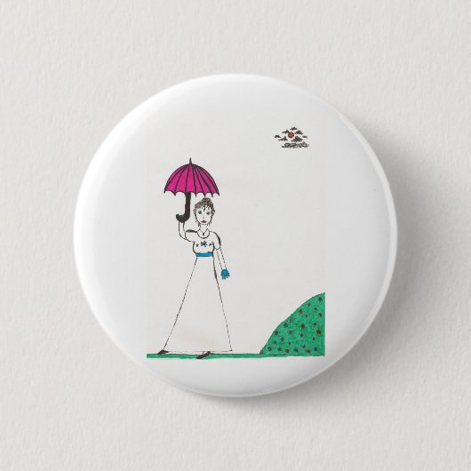 Jane austen wereld ronde button 5,7 cm (Voorkant)